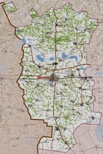 Карта Исилькульского района