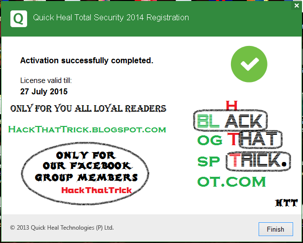 Quick Heal Total Security 2013 Renewal Code Free Download