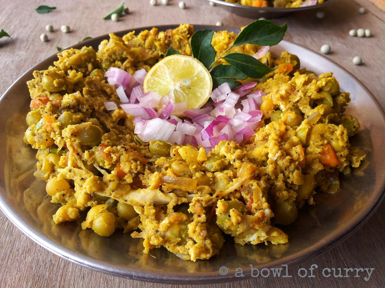 A Bowl Of Curry Peas Mutta Fry A Kozhikode Street Food