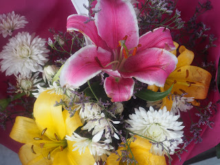 flowers at the market 