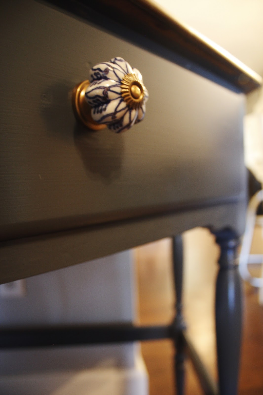 JL Designs Navy Blue Corner Desk