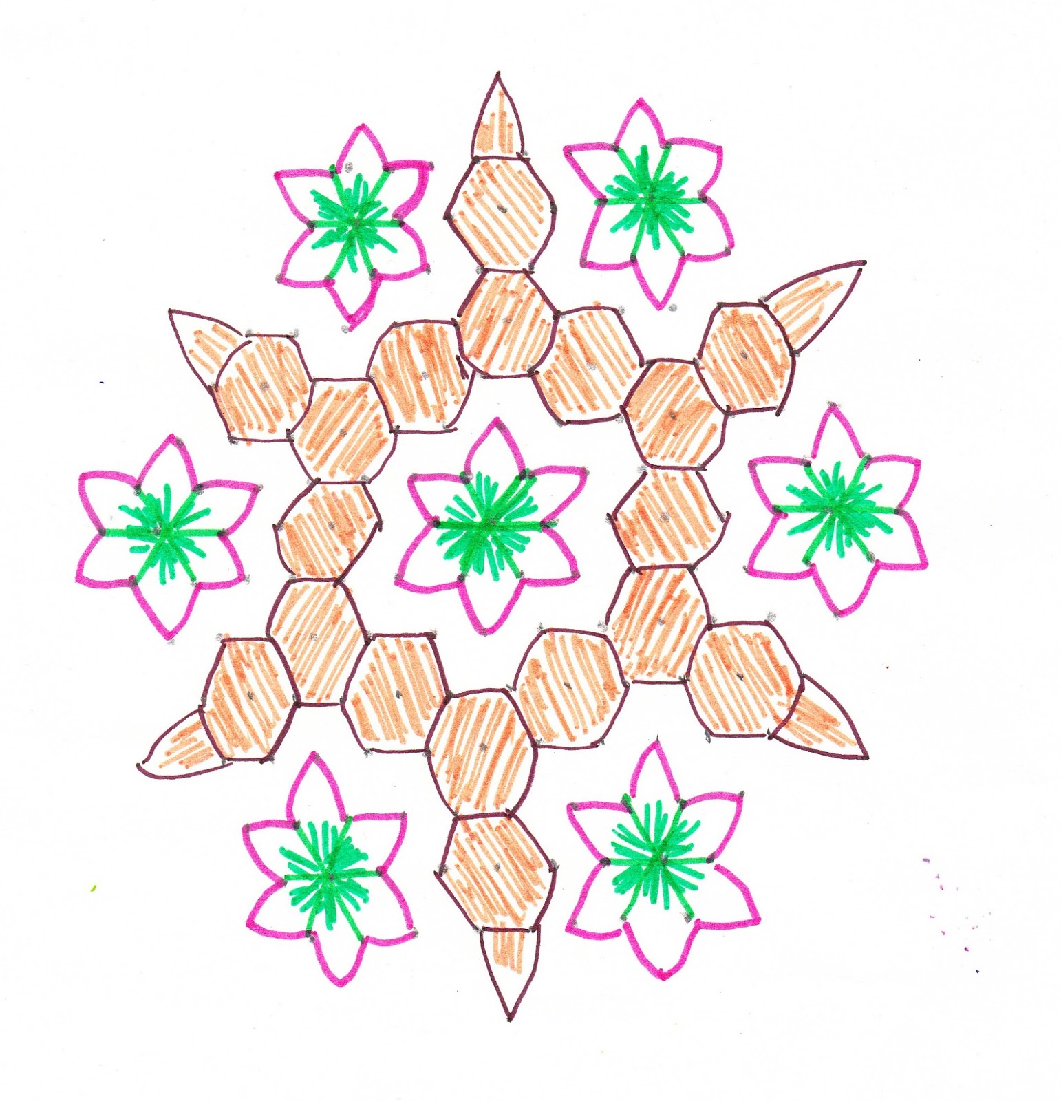 Traditional Muggulu (floor designs) of Andhra Pradesh