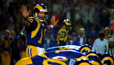 Rams wore same uniforms in the Super Bowl in movie 'Heaven Can Wait' 