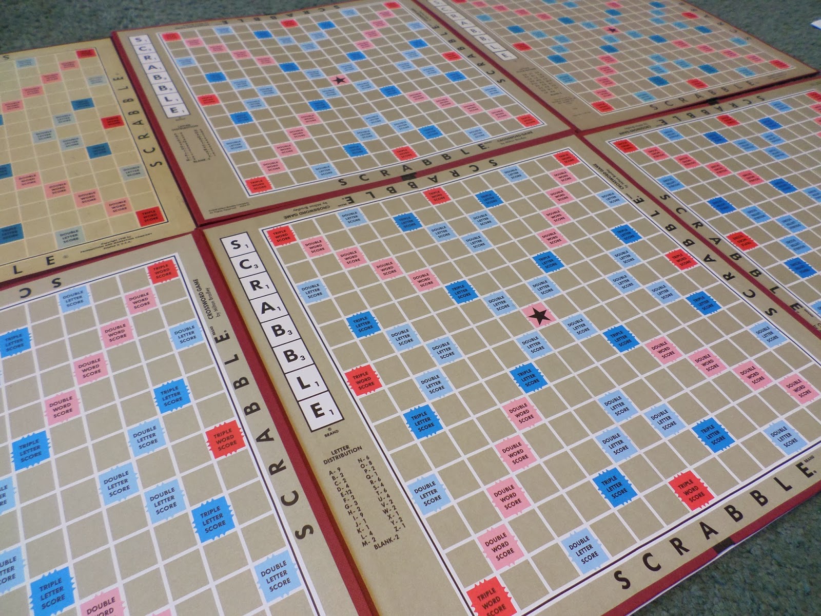 A Nickel Here, A Dime There Scrabble Boards and Lace