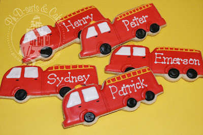 firetruck cookies