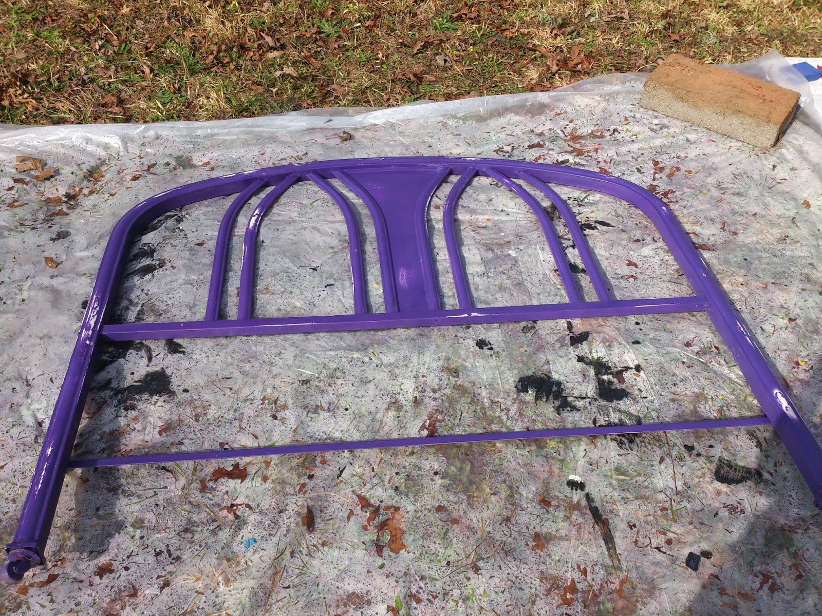 Crafting with Court Refinishing a Metal Bed Frame
