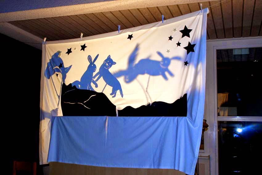 liebste schwester DIY Schattenspiel