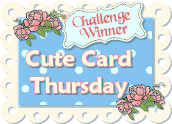 Winnaar bij Cute Card Thursday