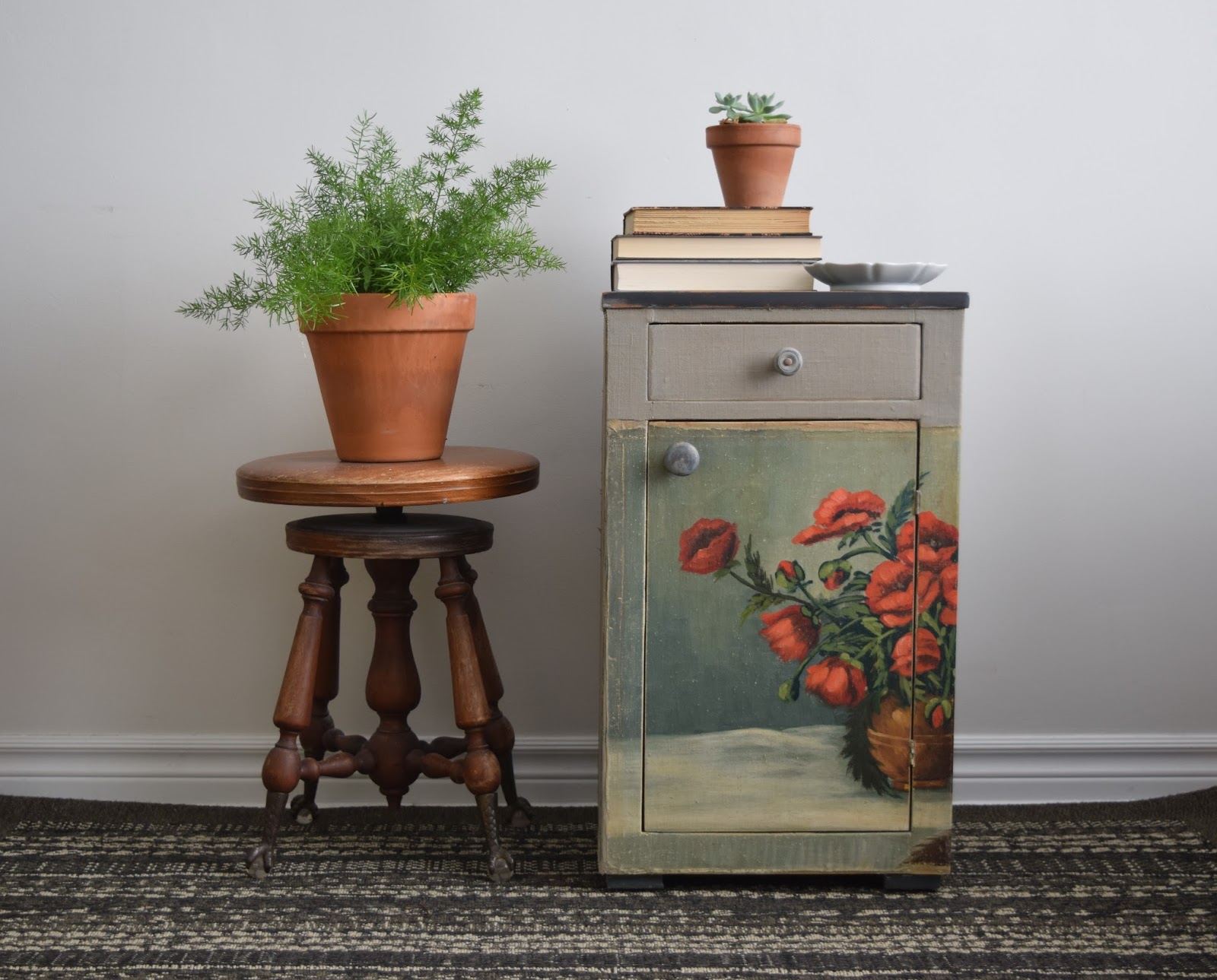 Poppyseed Creative Living Decoupaged Side Tables