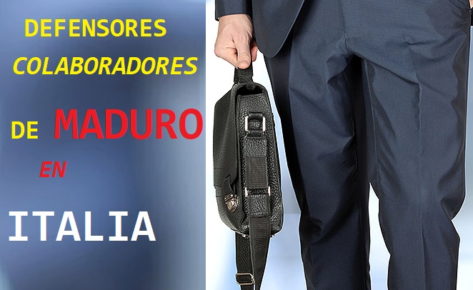 DEFENSORES DE MADURO EN ITALIA