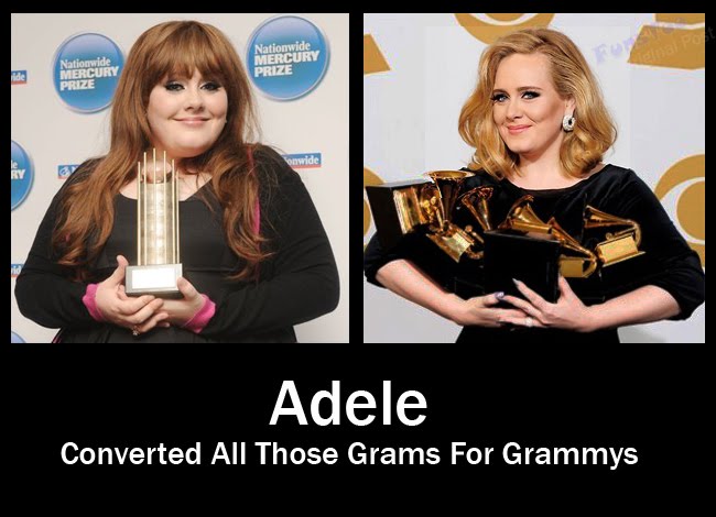 Adele - Converted All Those Grams For Grammys Adele - Converted All Those Grams For Grammys
