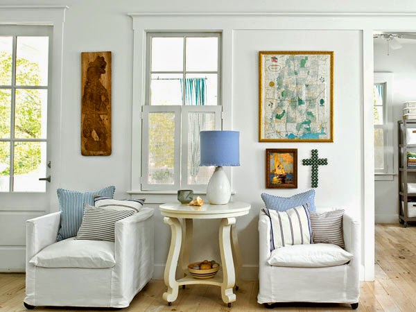 White cottage style living room furniture