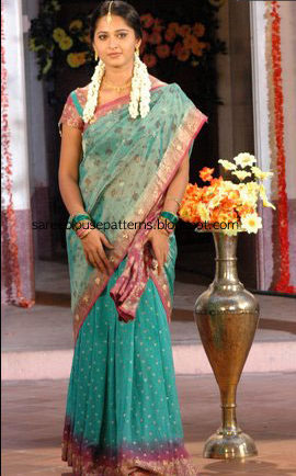 Anushka In Polka Dots Banaras Half Saree Saree Blouse Patterns See more ideas about south indian actress, indian actresses, actresses. saree blouse patterns
