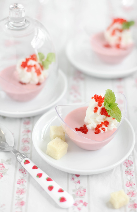 Chilled Strawberry Bisque Sprinkle Bakes