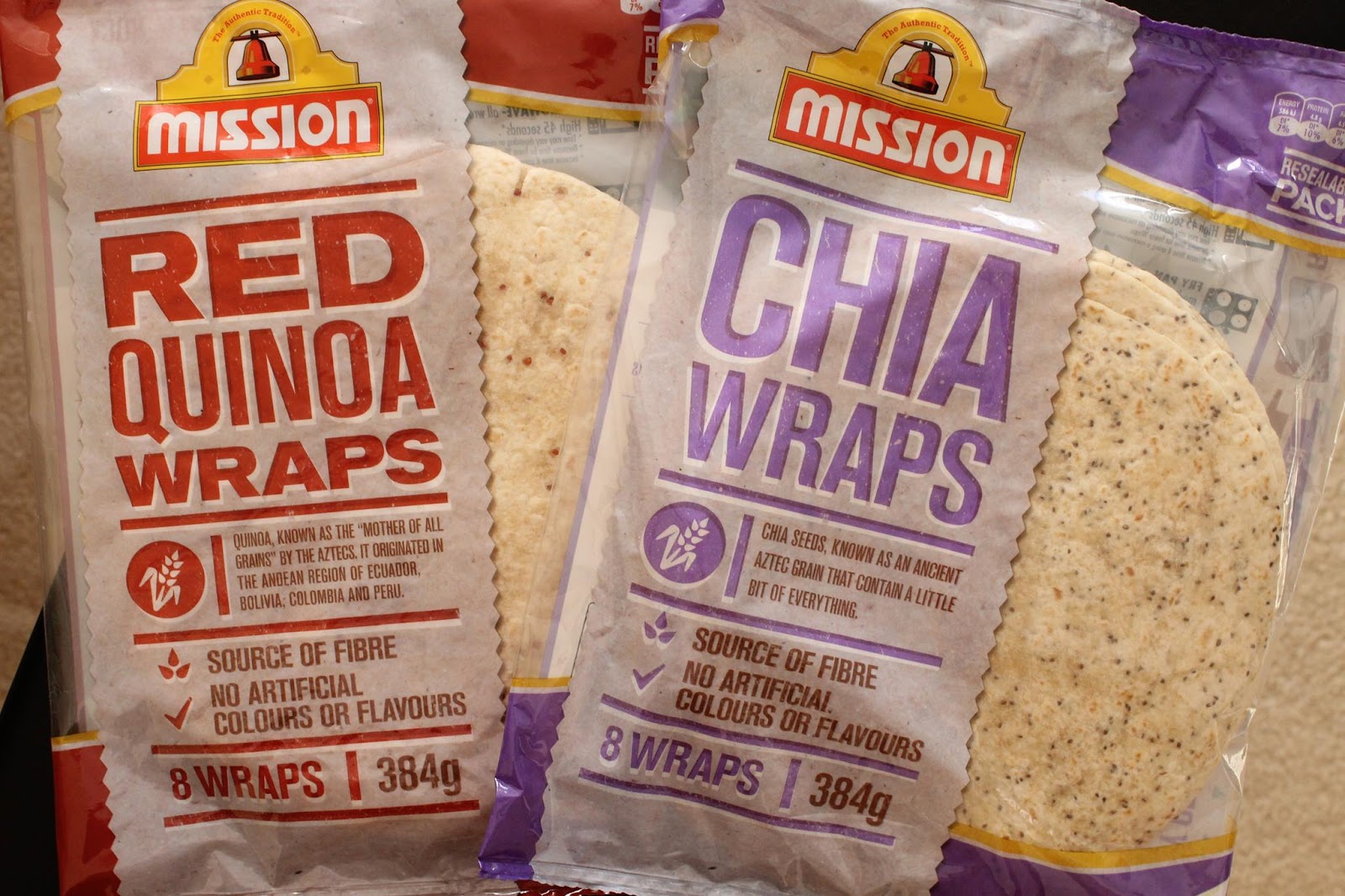 Mission Foods Chia and Red Quinoa Wraps Vondelicious!