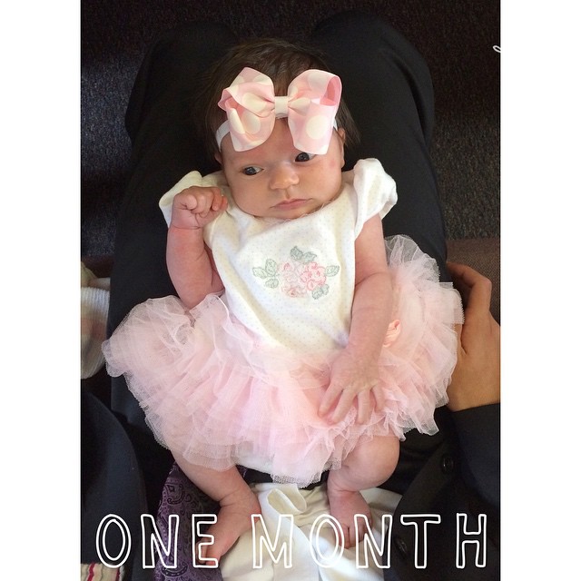 one month birthday dress