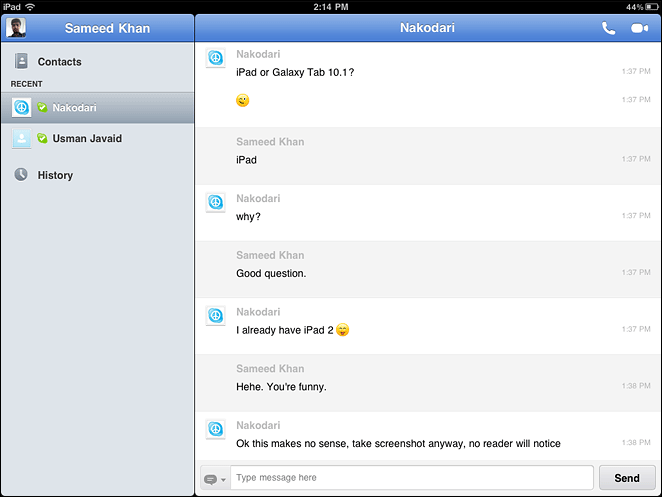 free download skype for ipad