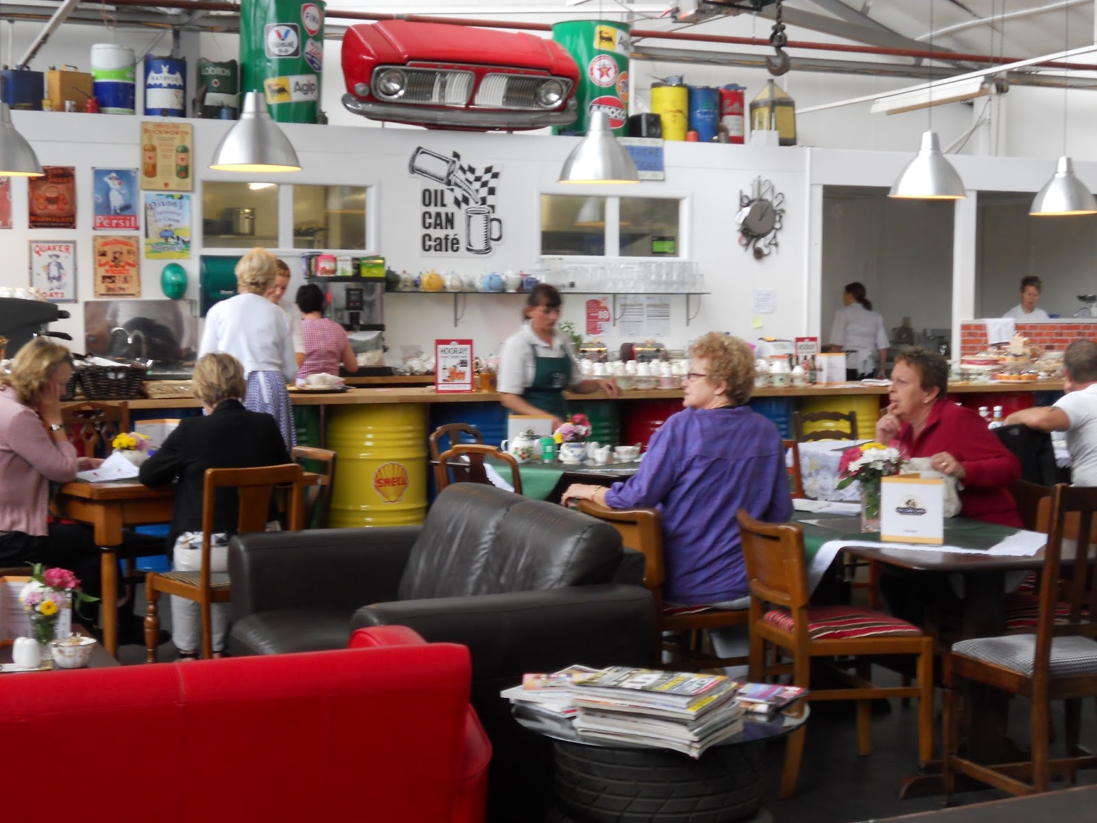 The Oil Can Cafe, Card Factory Hepworth, Yourkshire, UK. A Little