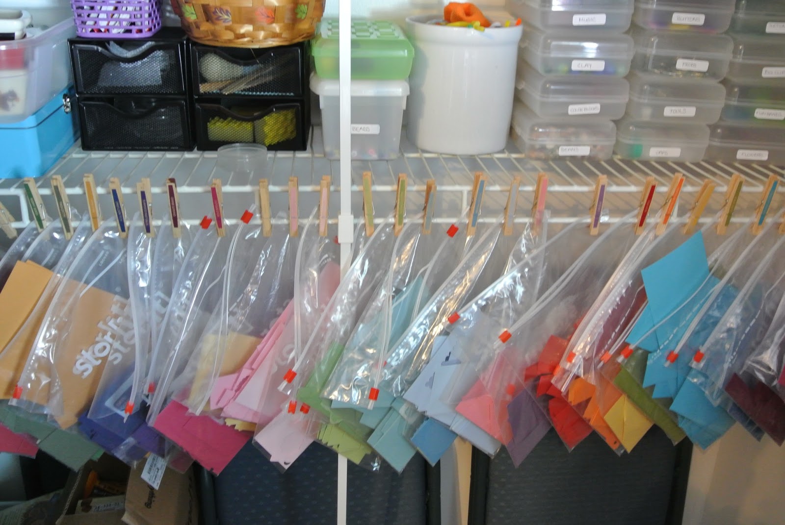 Organizing Card Stock Scraps Simple Affordable Crafting