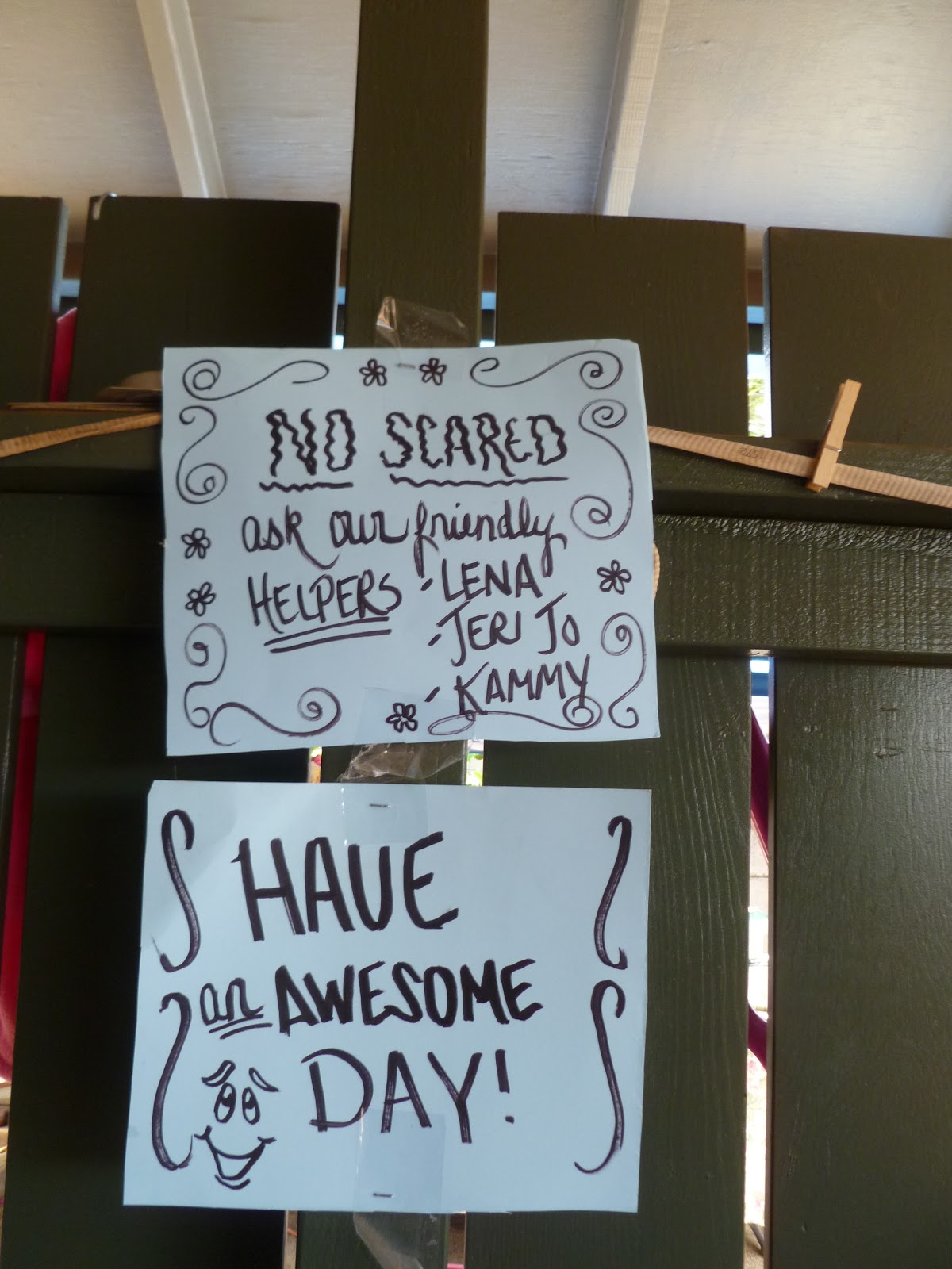 Maui Jungalow The Best Yard Sale Signs and the Maiden with Feathers in