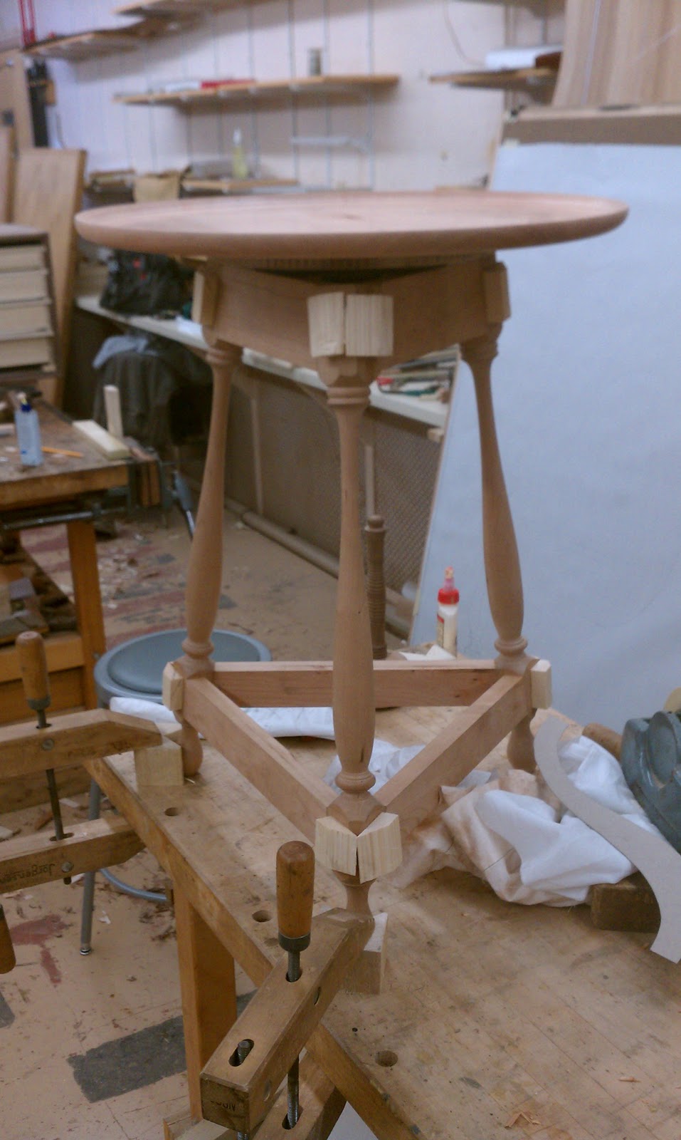 Heritage Woodworking New Project Tripod table