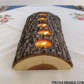 beautiful Tealight Wood Candle Holder