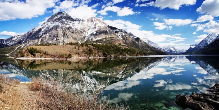 Waterton Lake – a Natural Wonder Embedded in the Mountains, Canada Waterton Lake – a Natural Wonder Embedded in the Mountains, Canada