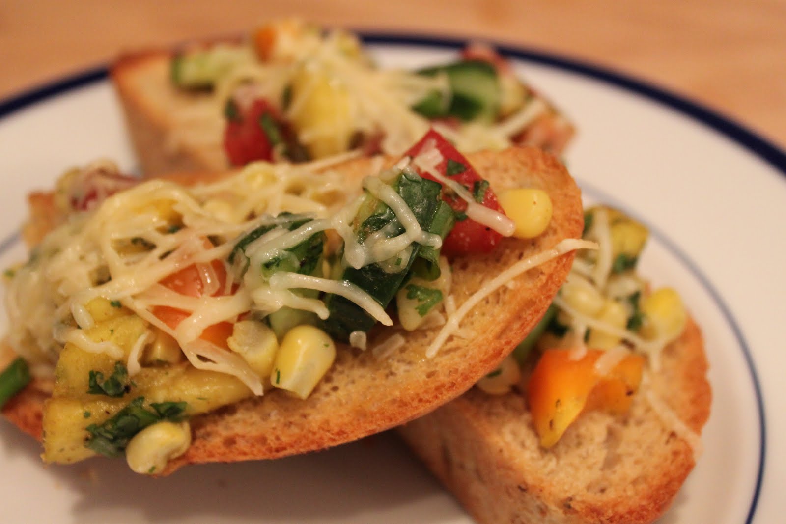 Coles Cafe Corn Pineapple Bruschetta/Salsa