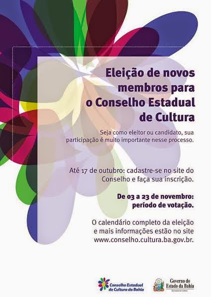 Eleição do novo Conselho Estadual de Cultura será apresentada em videoconferência