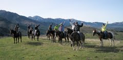 Mountain trail riding