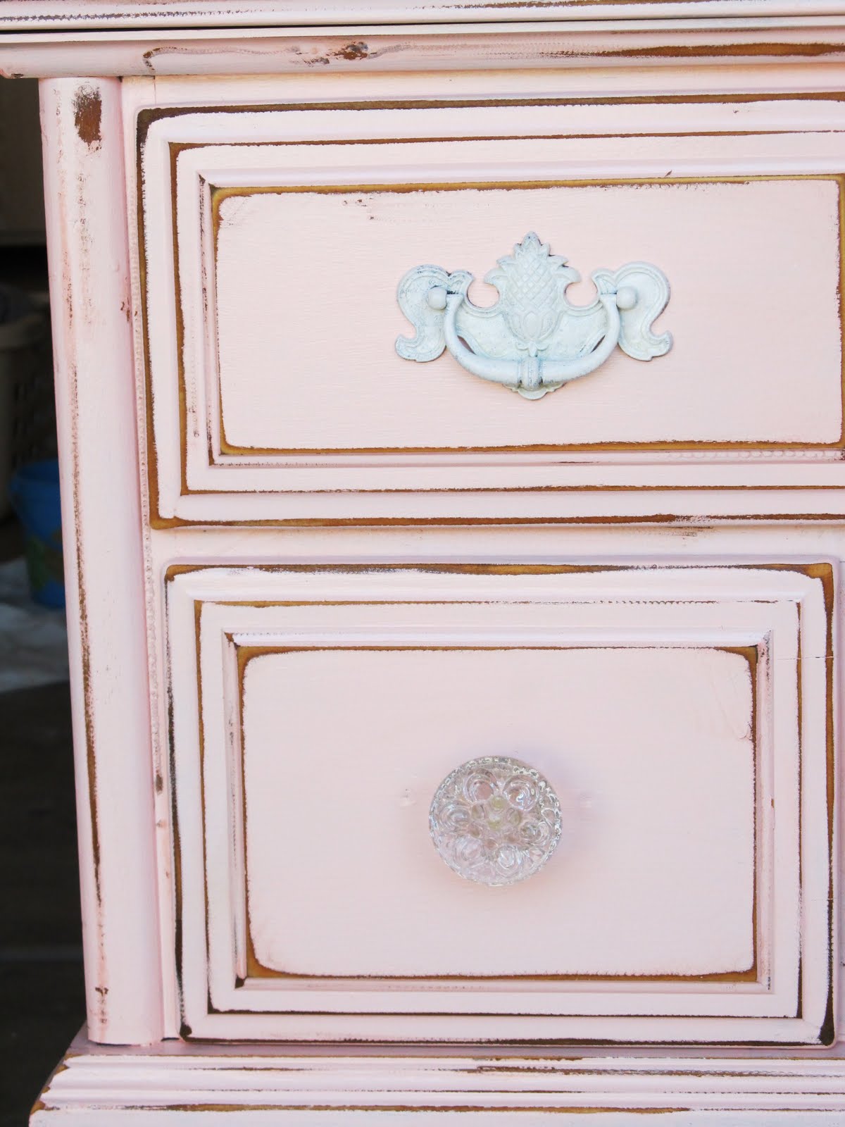 . girly pink dresser