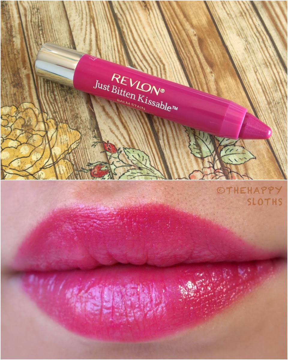 Revlon Just Bitten Kissable Balm Stain in "Love Sick" swatches review