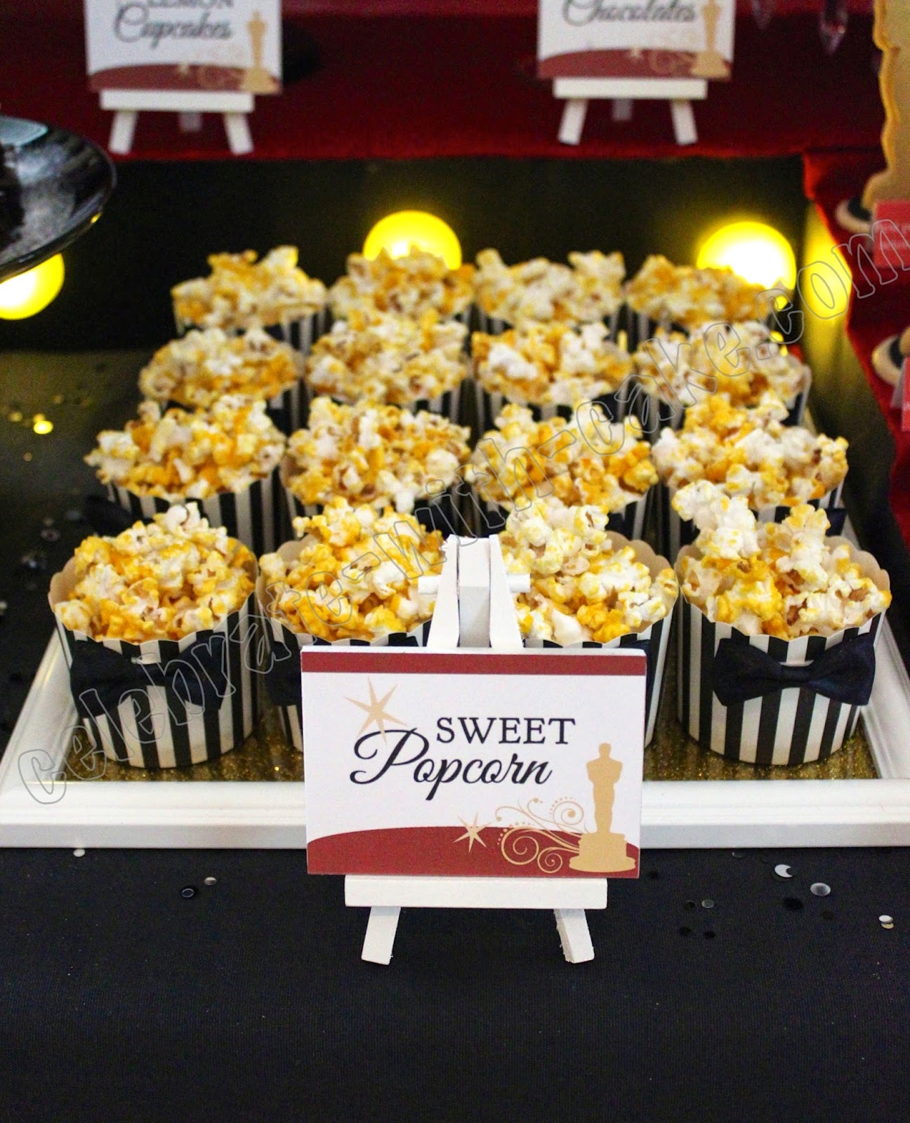 Oscar themed Dessert Table (click post to view more pictures)