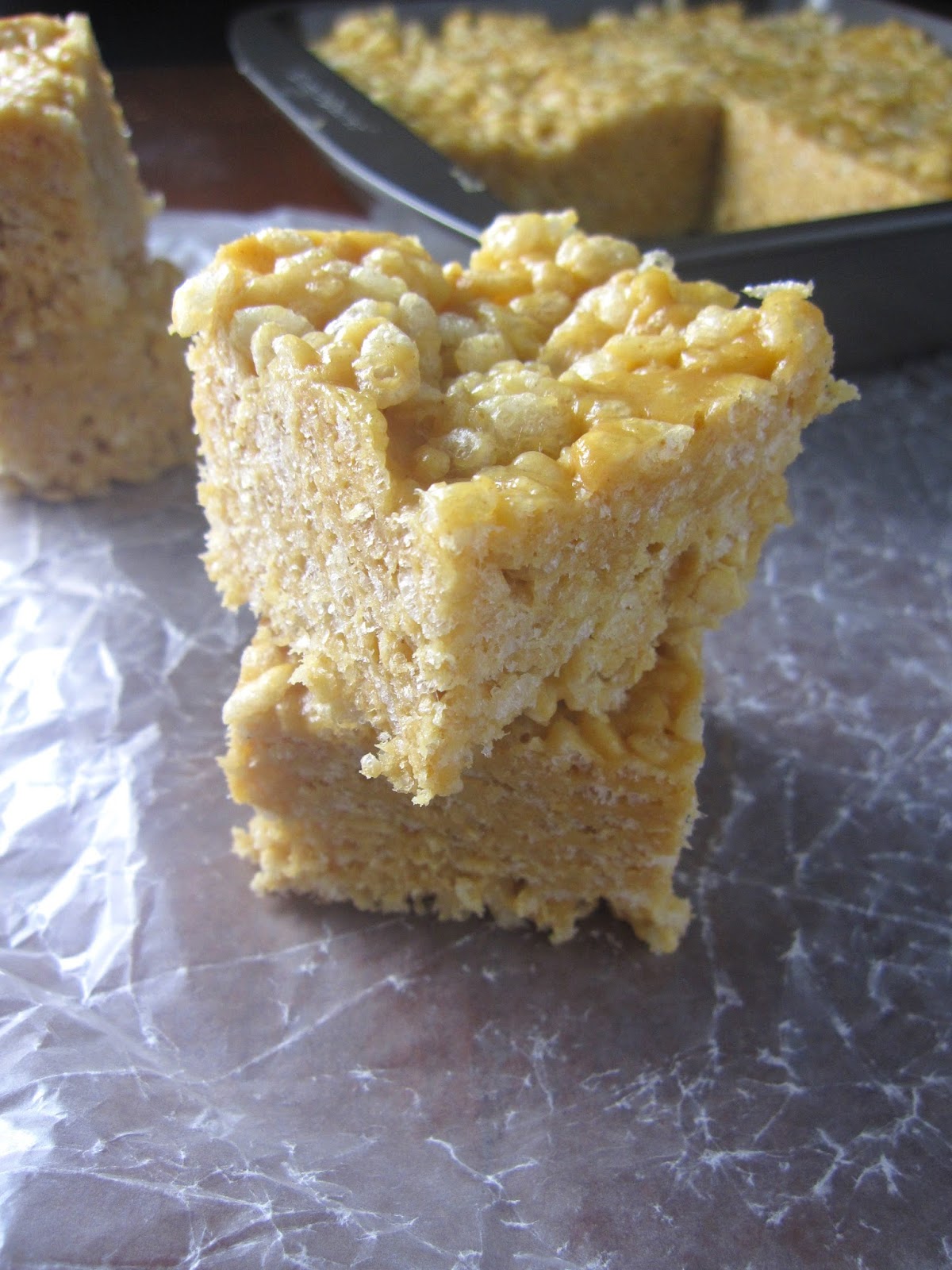 Peanut Butter Rice Krispie Squares A Taste Of Madness