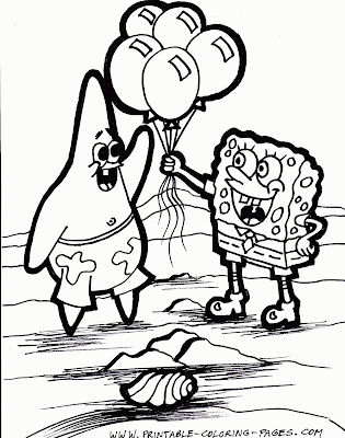 Spongebob and Patrick Best Friends Coloring Pages