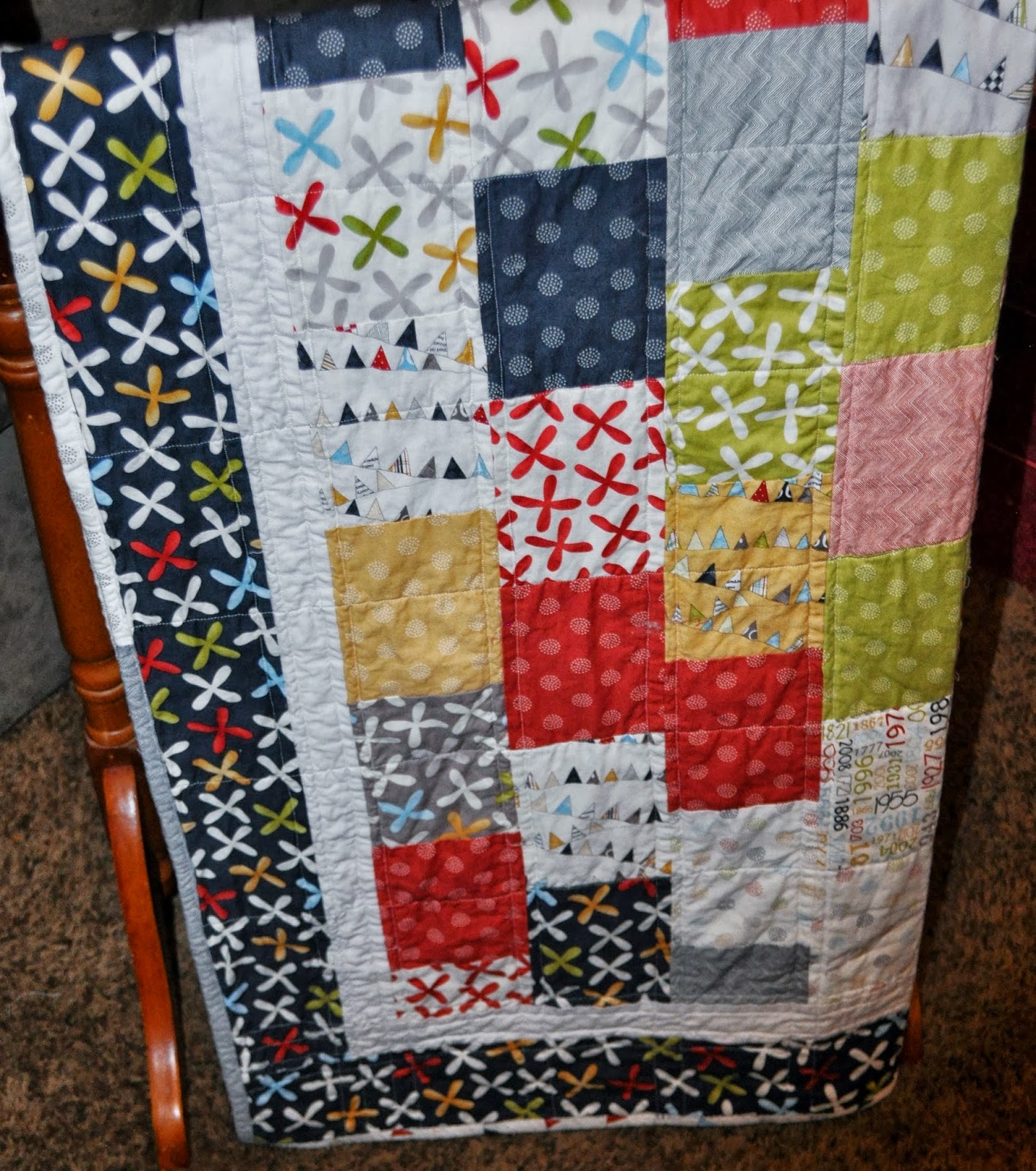 Richard and Tanya Quilts Baby Bricks Quilt