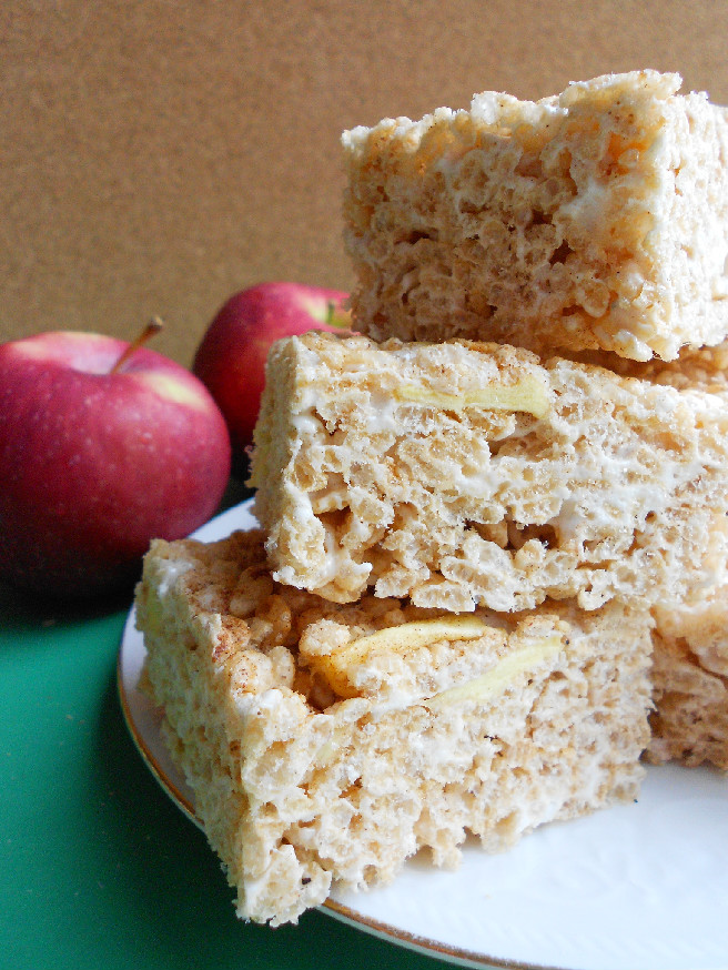 Brown Butter Apple Pie Rice Krispie Treats Confessions of a Confectionista
