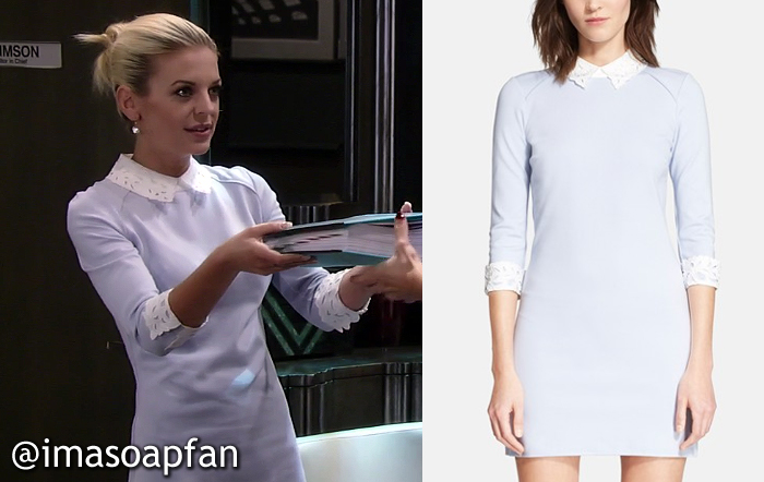 black dress with lace collar and cuffs