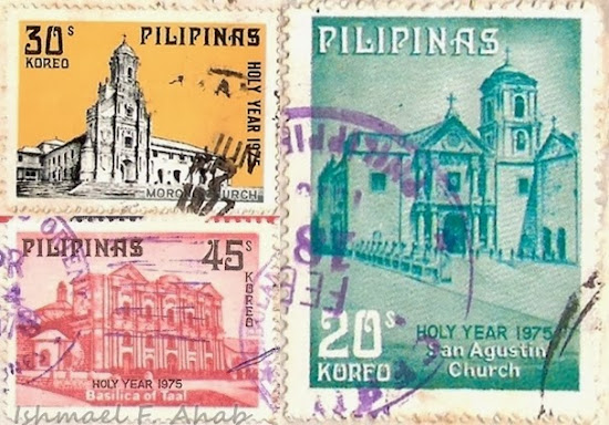 PhilPost stamps featuring churches in the Philippines