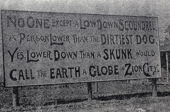 An old sign in Zion, IL.