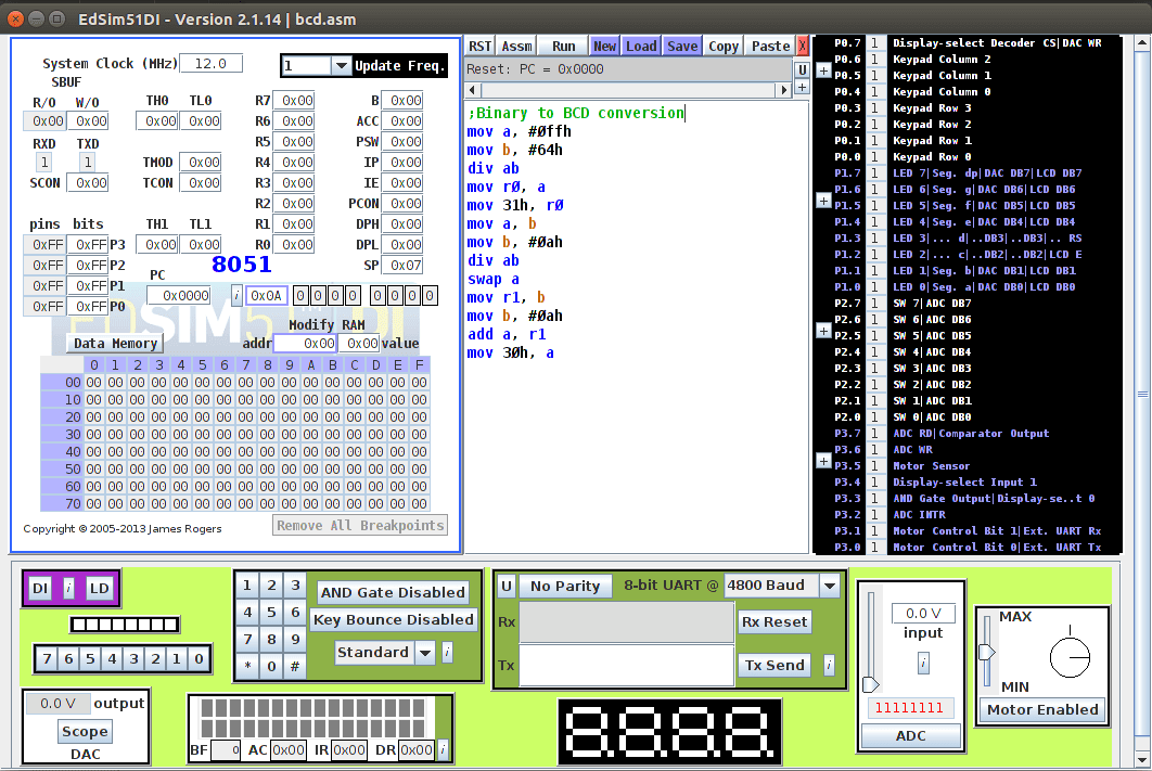 8051 simulator for windows