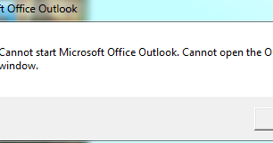 cannot start microsoft outlook cannot open window cannot start microsoft outlook cannot open window