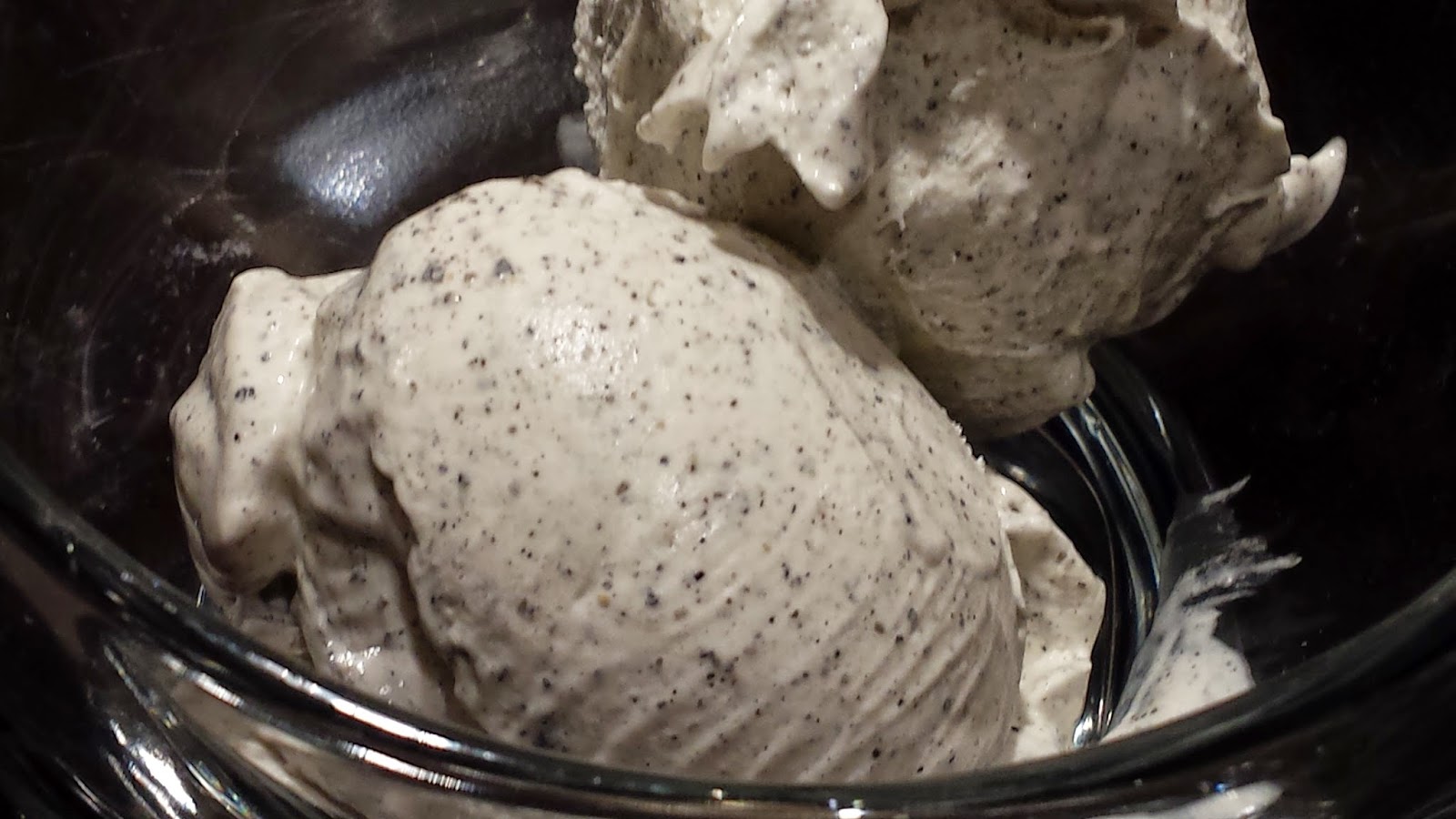 Tina's Kitchen Black sesame seed paste icecream eggless
