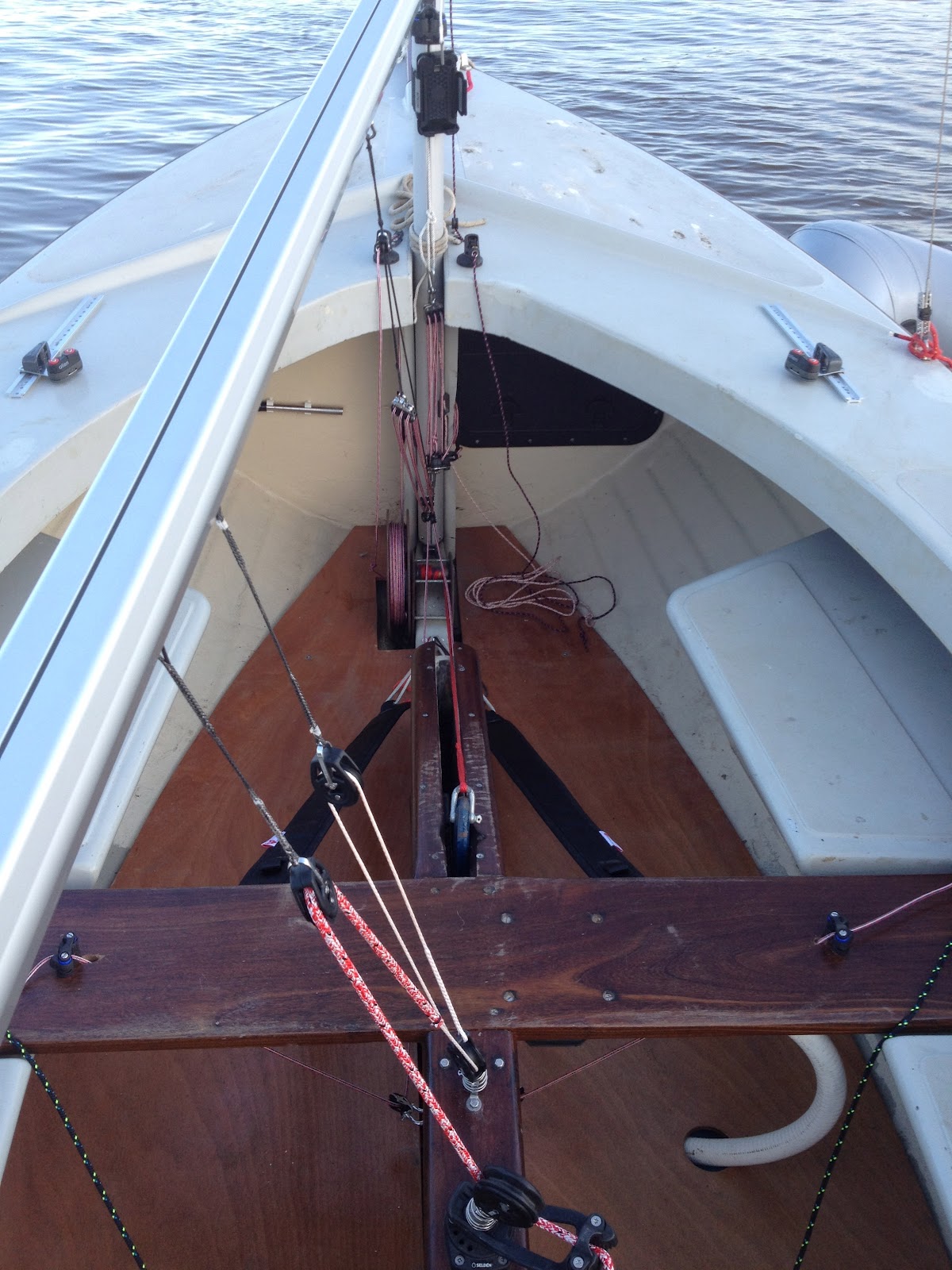Project Devon Yawl Sails up on the new rig for the first time