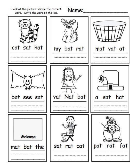 cvc worksheet: NEW 85 BLENDING CVC WORDS WORKSHEETS FOR KINDERGARTEN