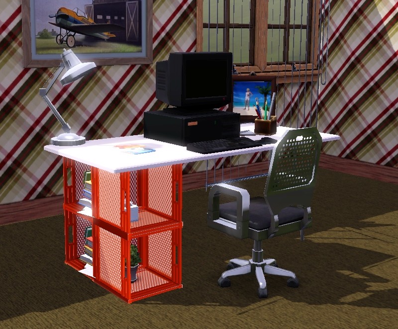 My Sims 3 Blog Milk Crate Desk By Petunia Mae