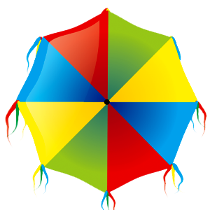 Sombrinha de frevo em png