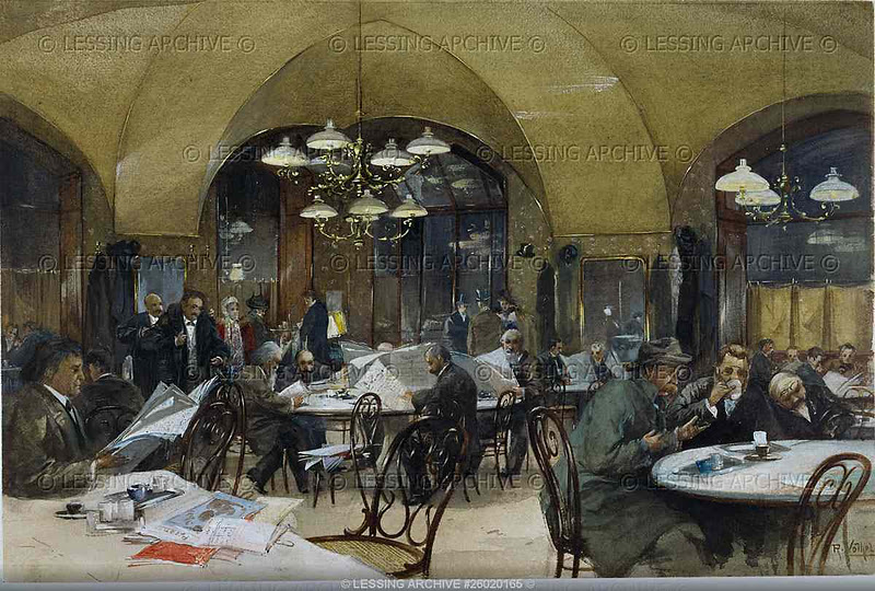 Viático de Vagamundo Vienna coffee house (1819th century)