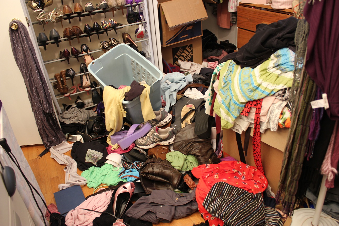 Piled On Floor the Dress