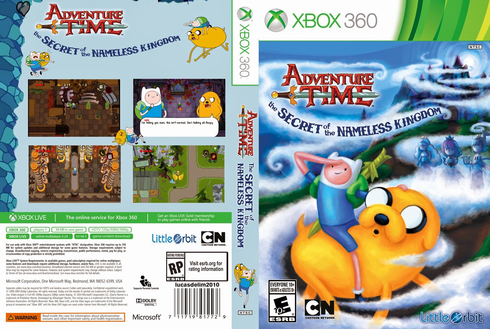 Adventure Time The Secret of the Nameless Kingdom (2014) Xbox 360 Giga In Games